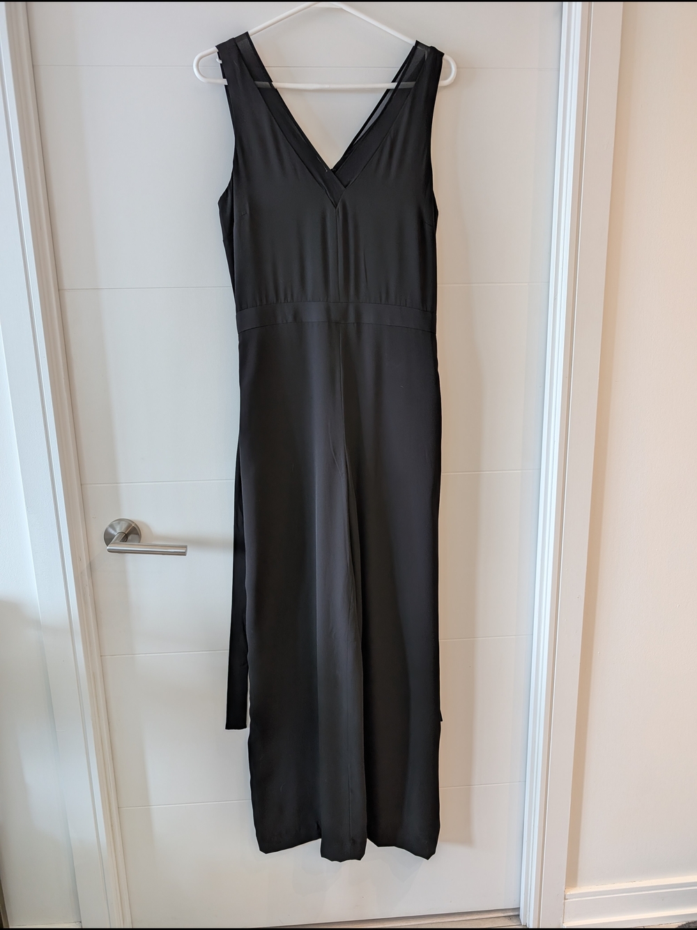 Banana Republic Black Sleeveless V-Neck Jumpsuit